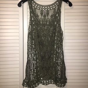 Beautiful Olive Lace top
