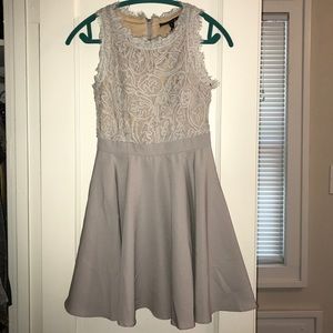 Gray Romeo & Juliet Couture short A-Line dress