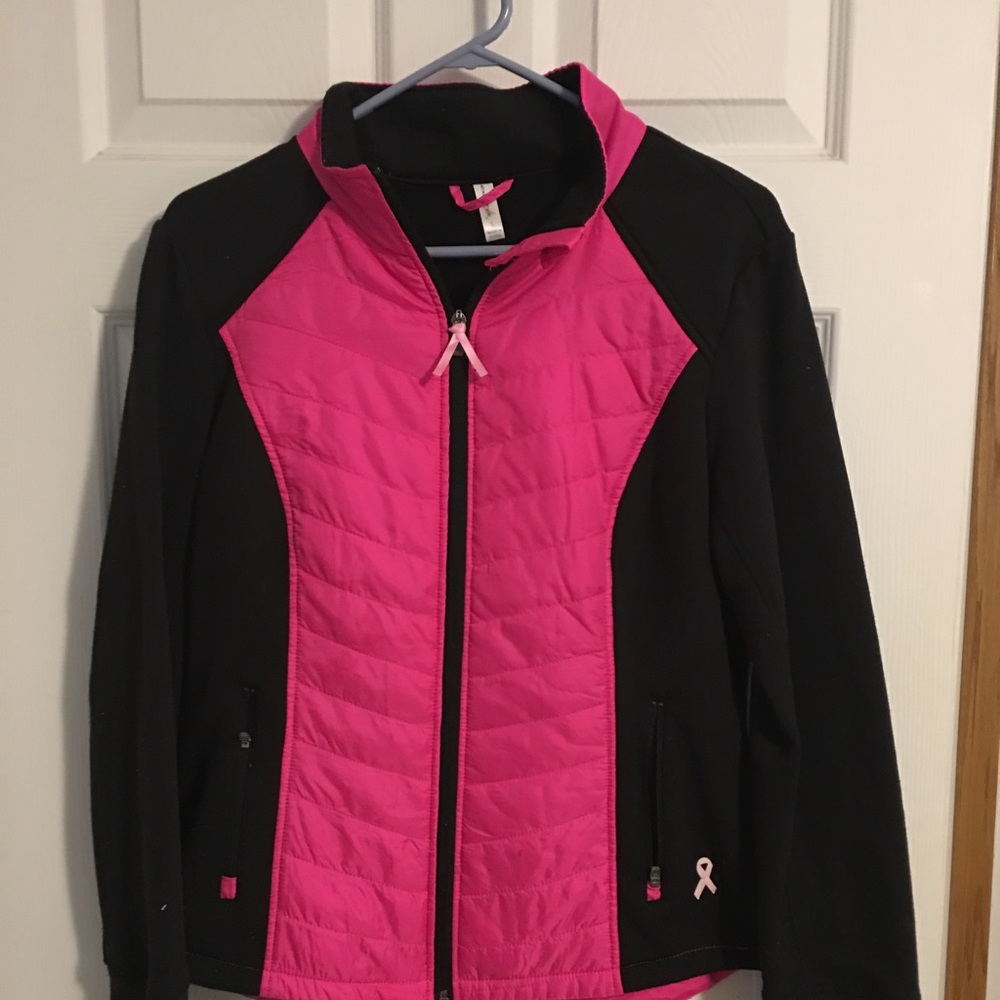 Black and pink jacket