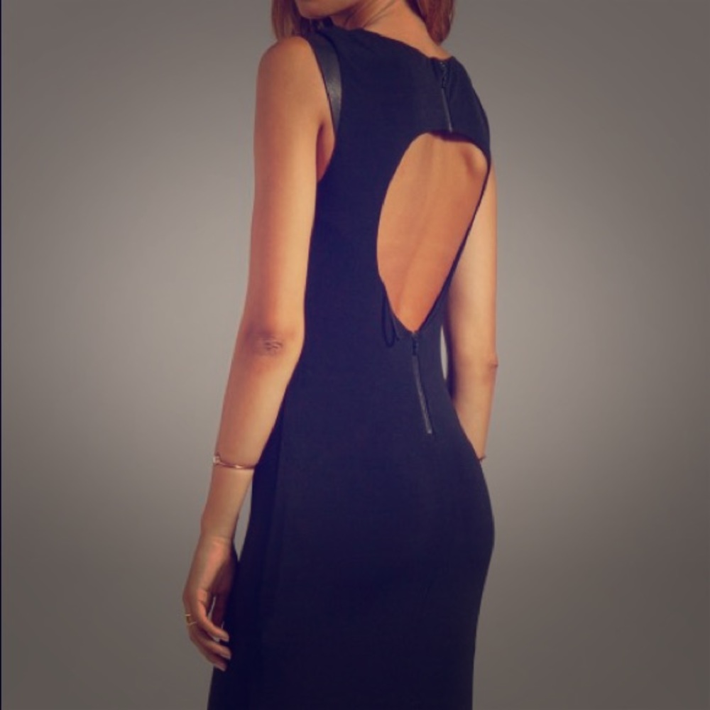 Alice + Olivia Cap sleeve cutout back maxi dress - Picture 2 of 6