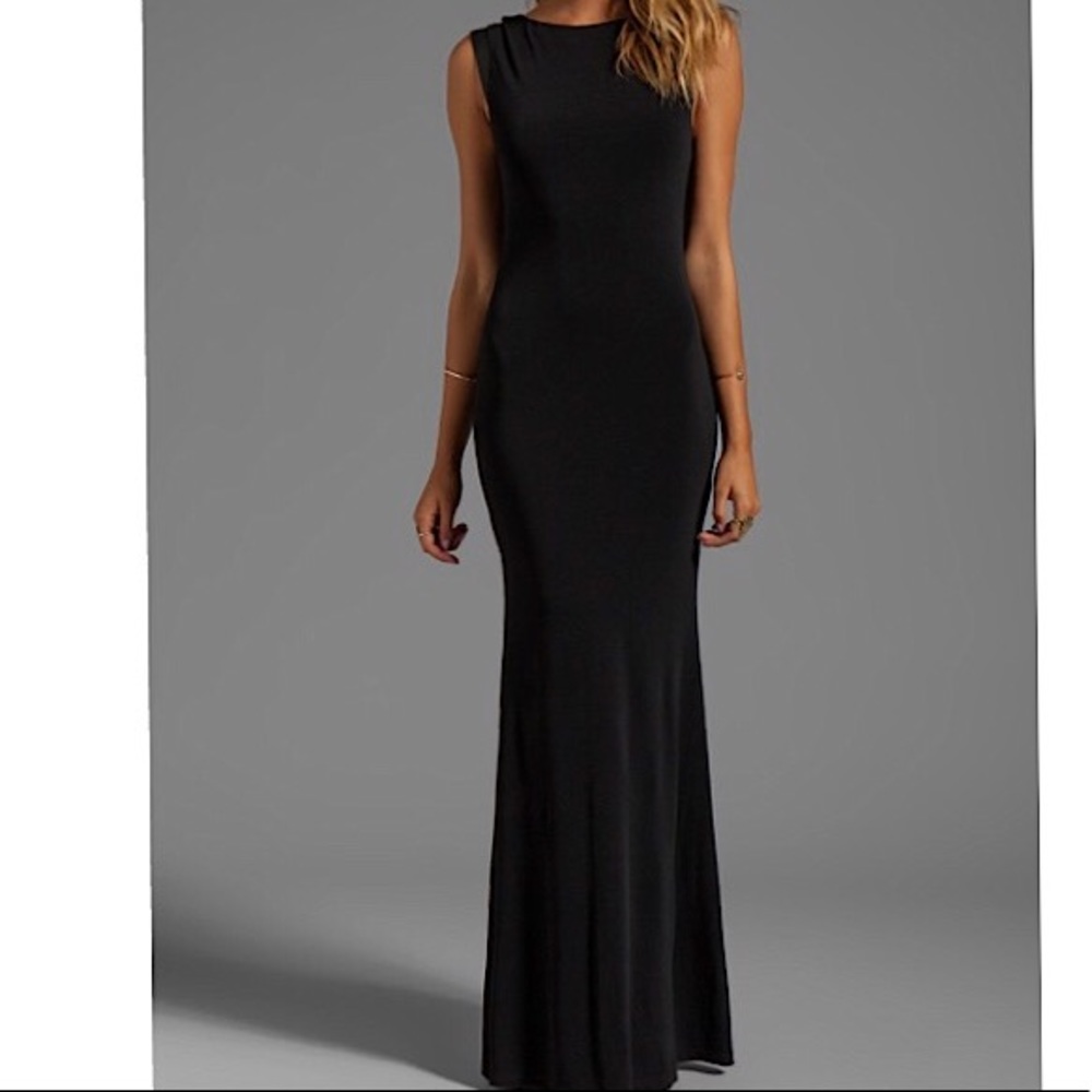 Alice + Olivia Cap sleeve cutout back maxi dress - Picture 4 of 6