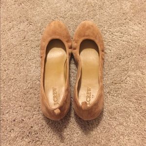 J Crew Suede Ballet Flats