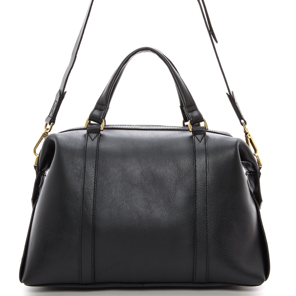 *MADEWELL KENSINGTON SATCHEL BLACK LEATHER