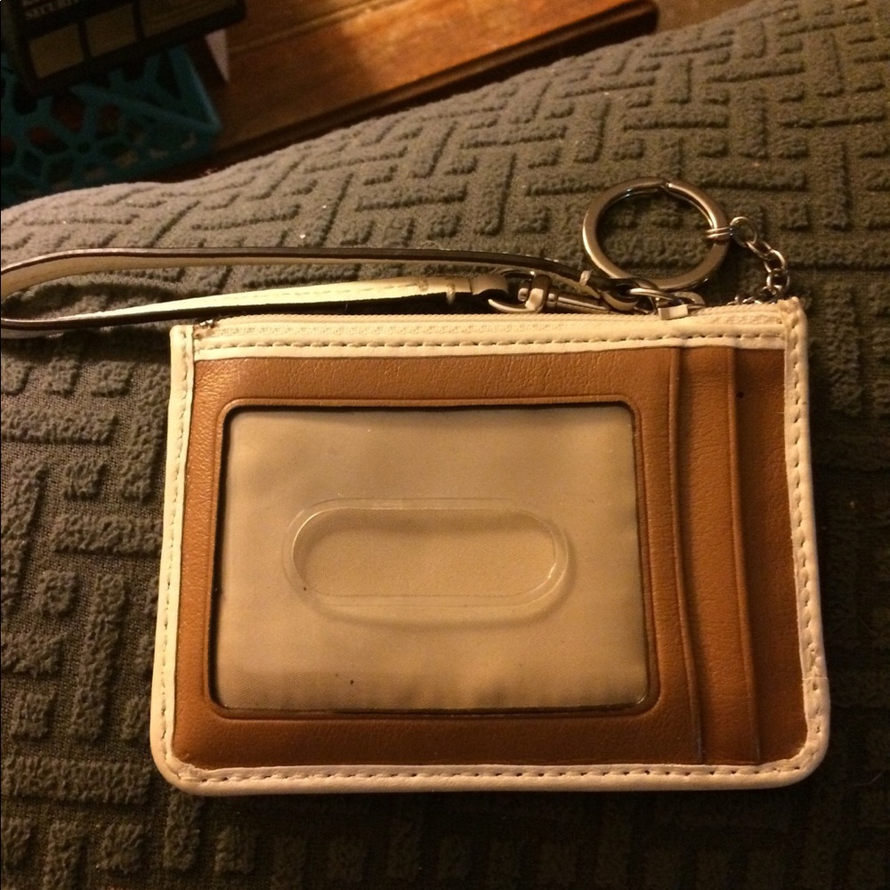 Coach wristlets / key chain holds ID .