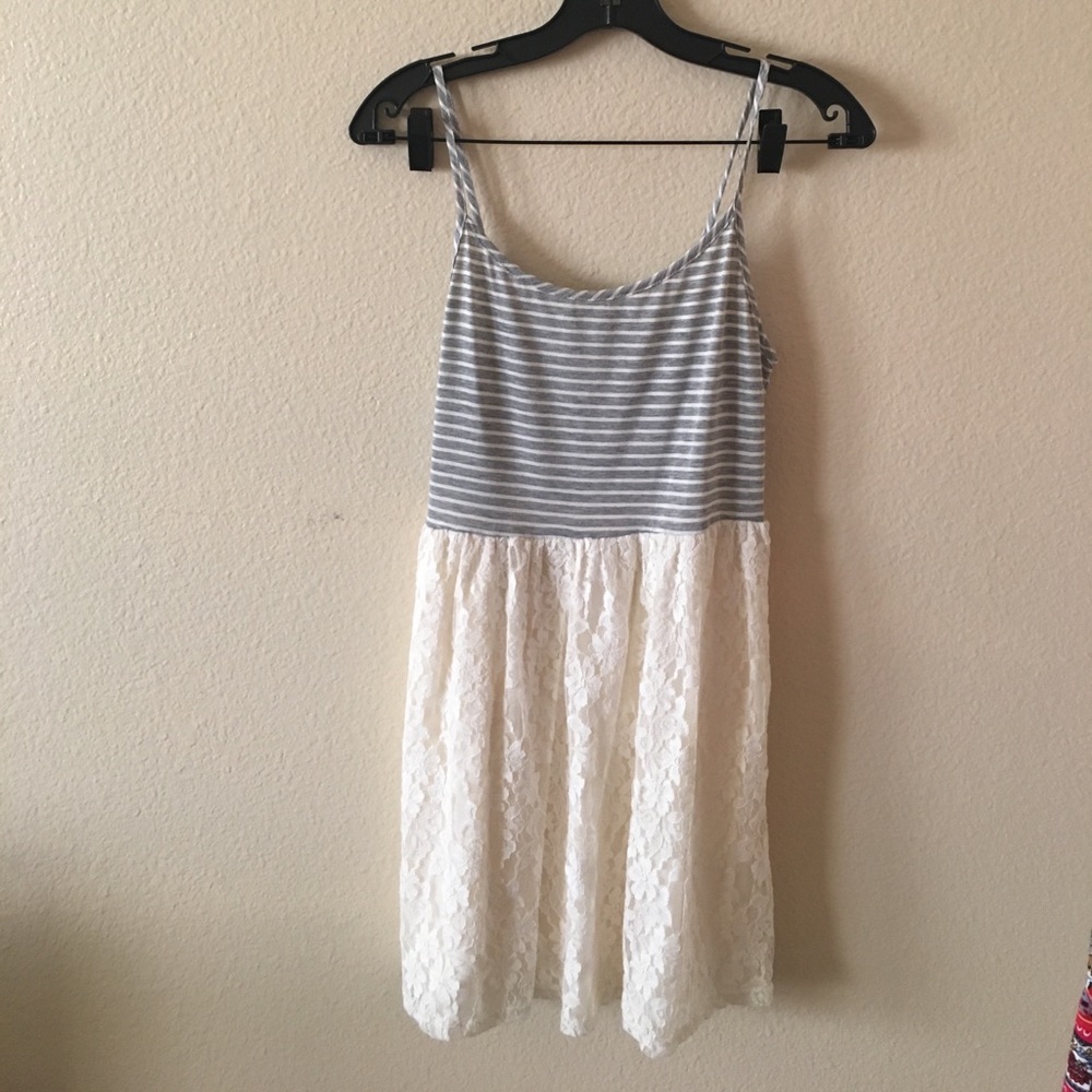 T-shirt and Lace dress