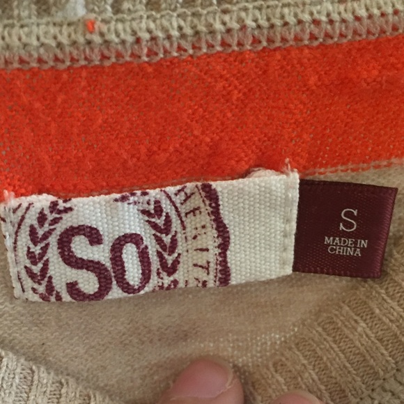 SO Striped Longs Sleeve Light Sweater - Picture 3 of 4