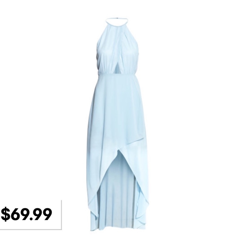 Blue Halter Dress