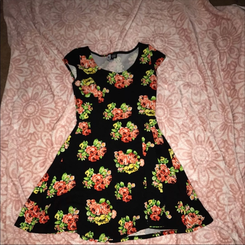 Black Floral Dress