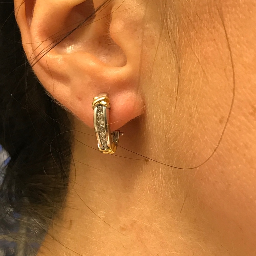 1/2 tccw Diamond Hoops