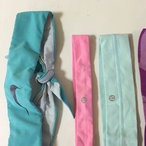 Blue lulu lemon head band