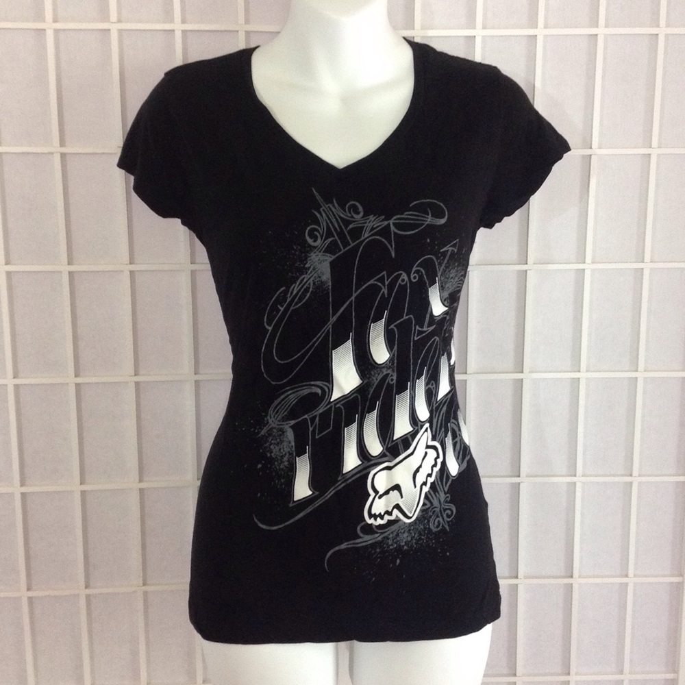 Black V-Neck Tee NWOT