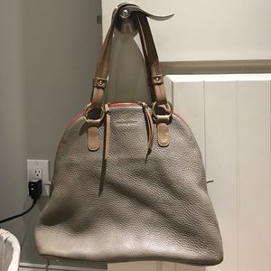 Taupe Pebble Leather Cynthia Rowley Purse