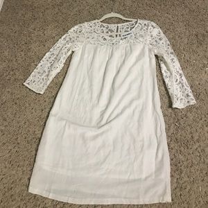 White Shift Dress