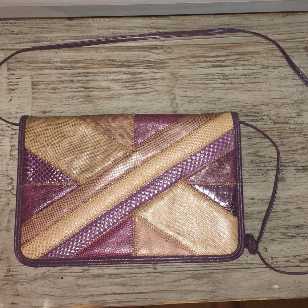 🐍Vintage Palizzio Snakeskin Cross-body Purse🐍