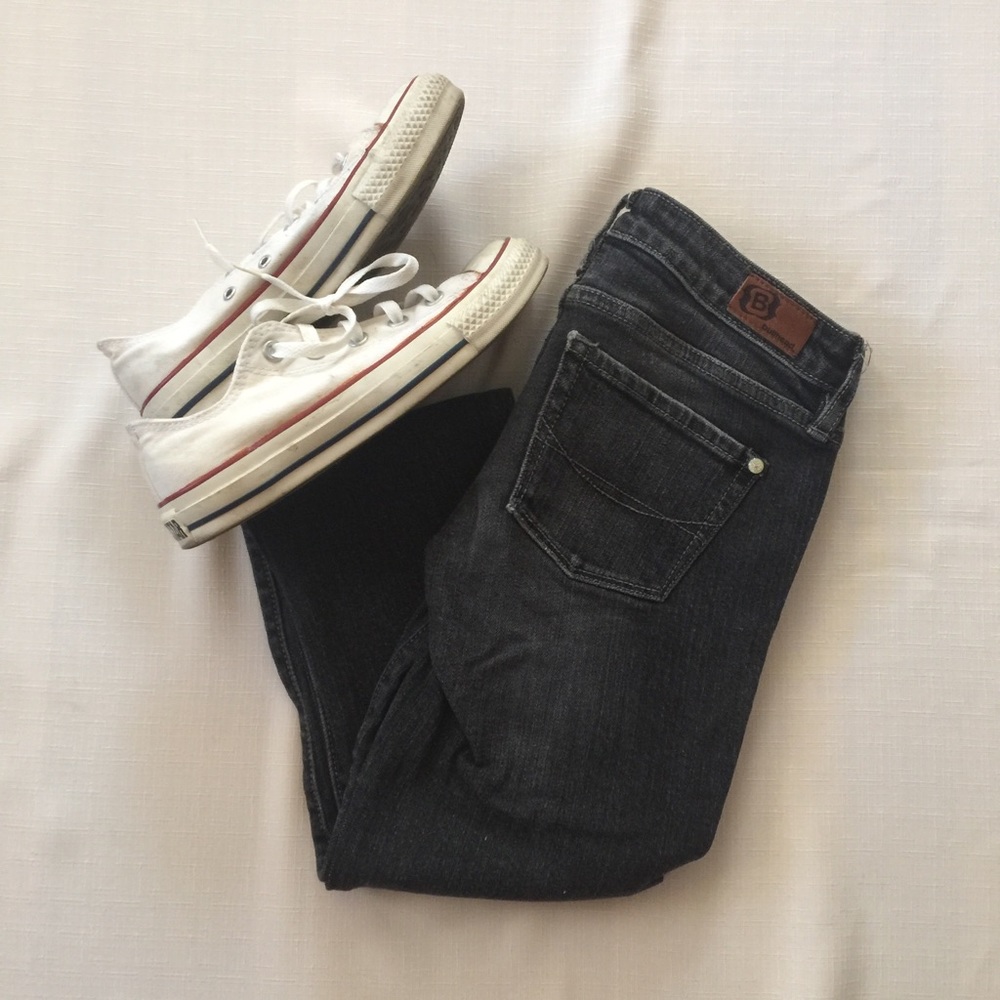 Black denim jeans