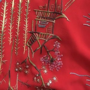 Gorgeous beaded red dress