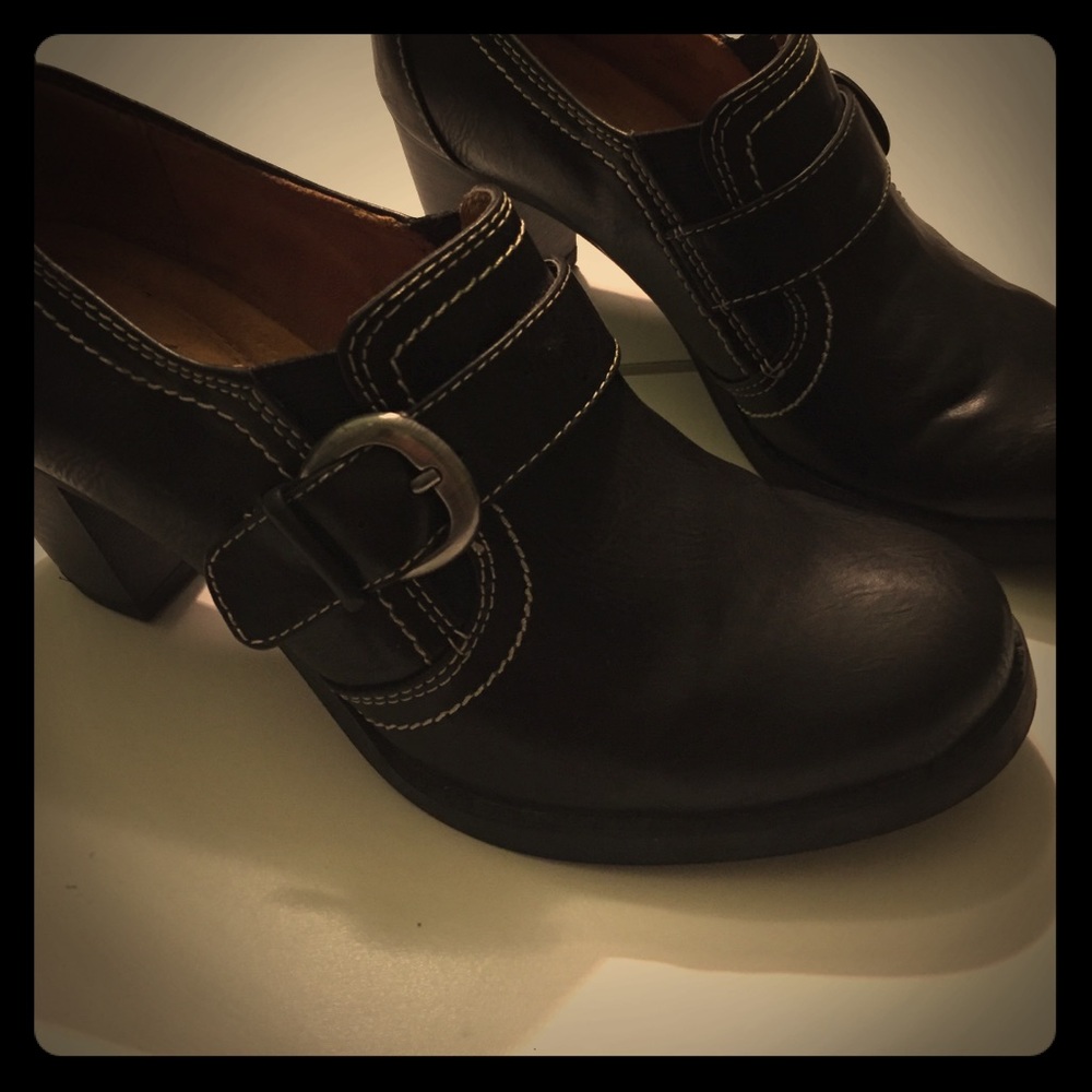 Black Heels With Silver Buckles