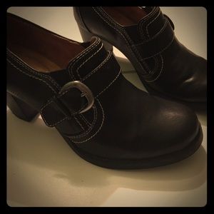 Black Heels With Silver Buckles