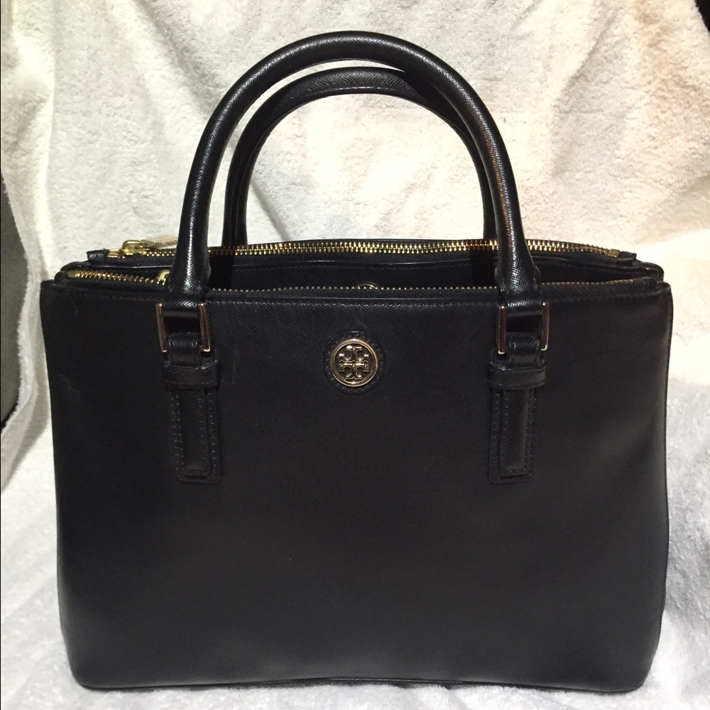 Tory butch double zippered bag