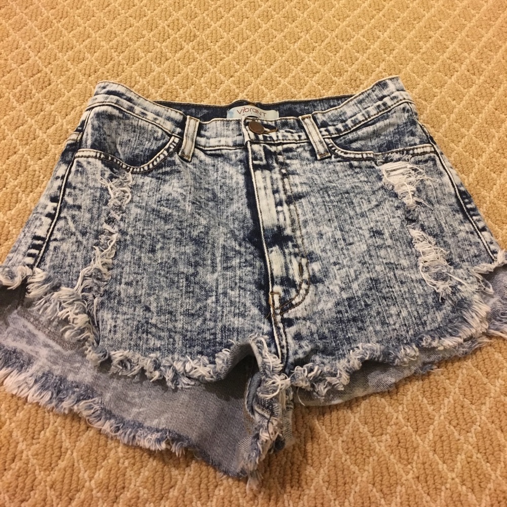 High waisted Jean shorts