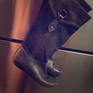 Naturalizer Shoes - Chocolate Brown Leather Knee Boots Naturalizer Shoes - Chocolate Brown Leather Knee Boots