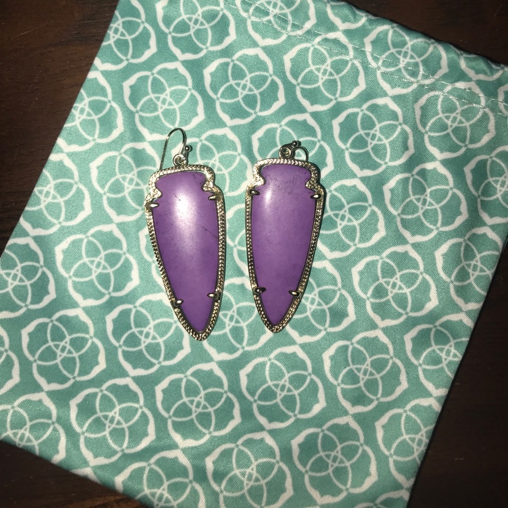 Kendra Scott Purple Skylar Earrings