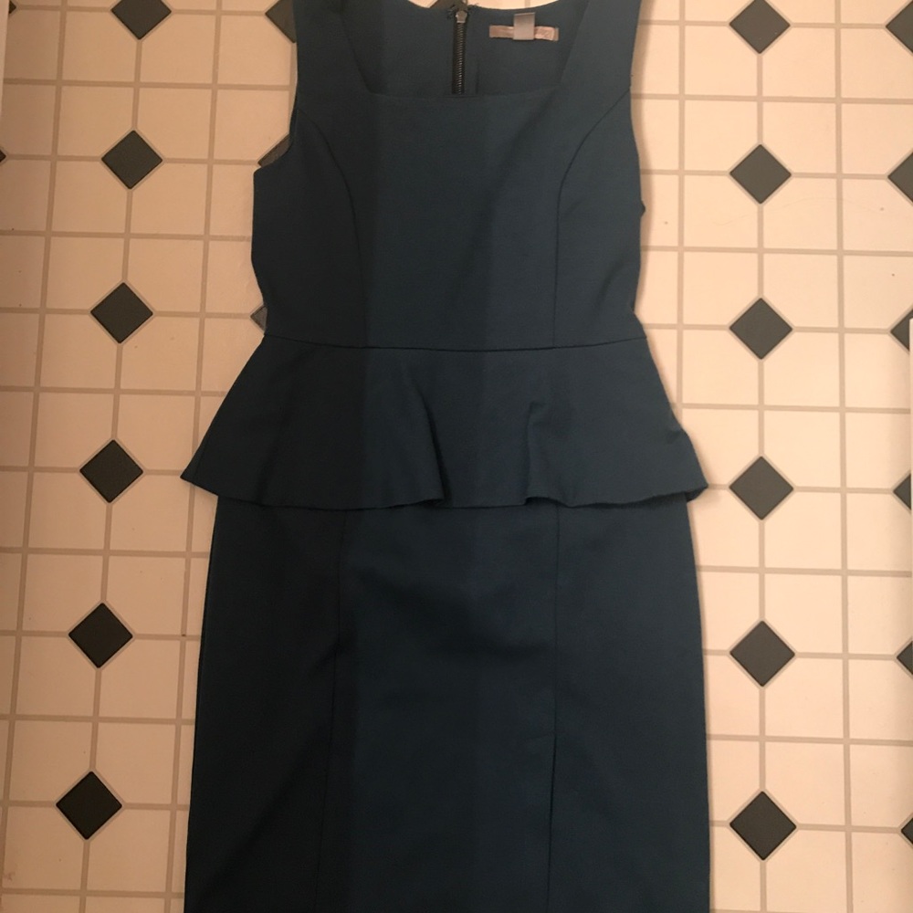 Turquoise Peplum Dress