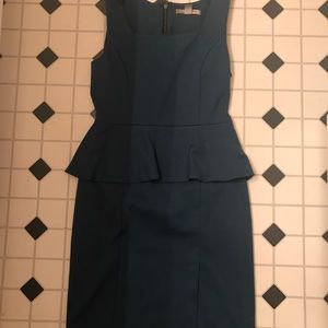 Turquoise Peplum Dress