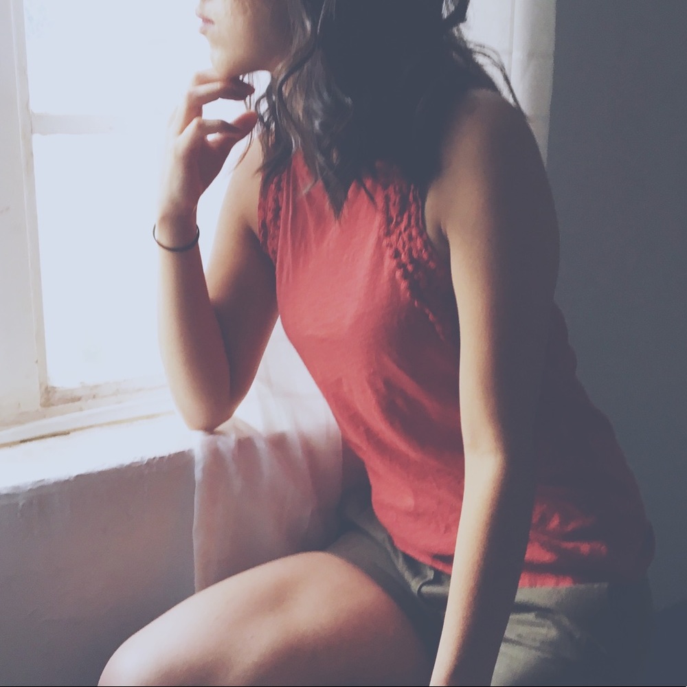 Burnt orange LOFT tee