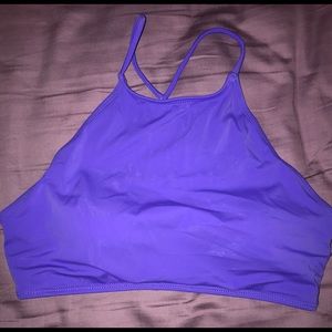 High-neck swimsuit, halter