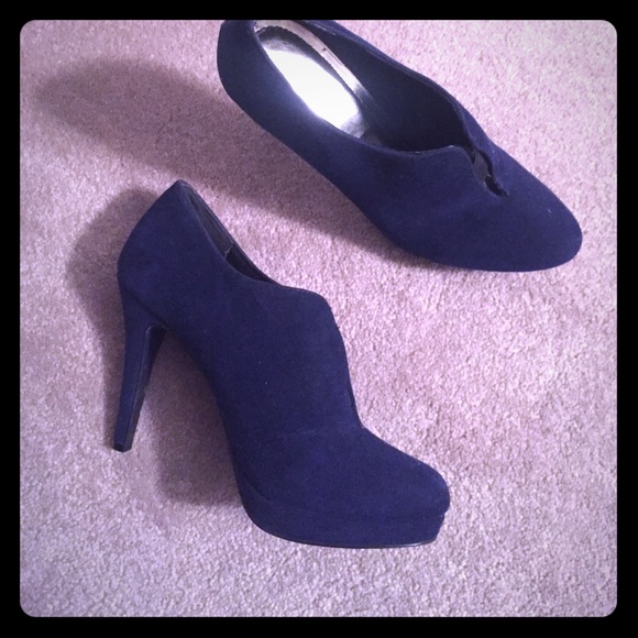 Navy Booties - Picture 1 of 1