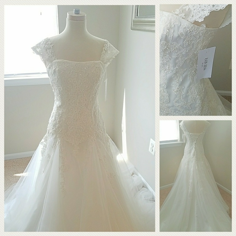 Tulle and lace corset Bridal Gown *never worn*