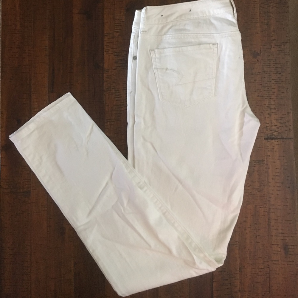 AEO Denim x Skinny Jeans (White)