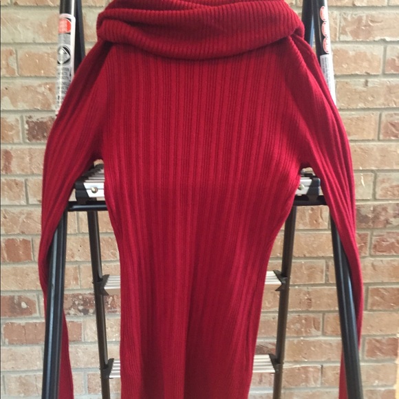 It's Our Time Cowl Neck Ribbed Sweater - Picture 2 of 5