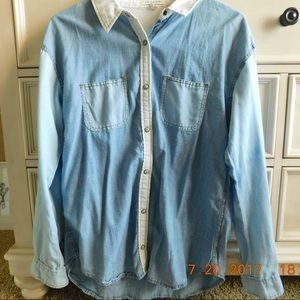 Two-toned button up