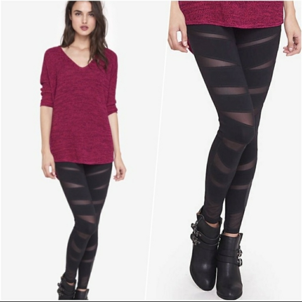 Mesh Cutout Leggings