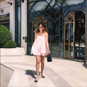 Strapless Silk Tibi Top