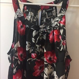 Torrid sheer top size 0 plus size