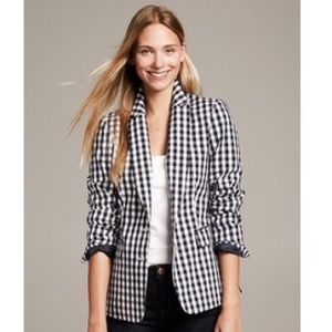 Banana Republic Jackets & Coats - BANANA REPUBLIC black gingham blazer ladies 4 Banana Republic Jackets & Coats - BANANA REPUBLIC black gingham blazer ladies 4