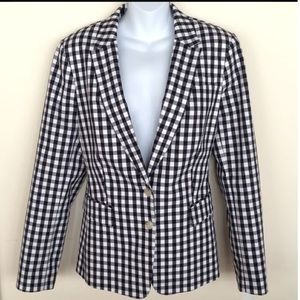 Banana Republic Jackets & Coats - BANANA REPUBLIC black gingham blazer ladies 4 Banana Republic Jackets & Coats - BANANA REPUBLIC black gingham blazer ladies 4