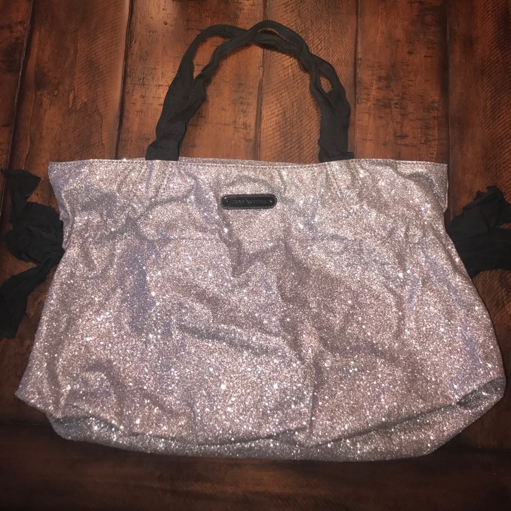 Juicy Couture Grey Glitter Tote Shopper