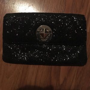 Kate spade glitter clutch