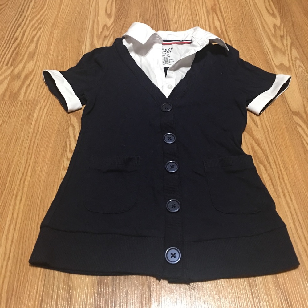 Layered top school uniform