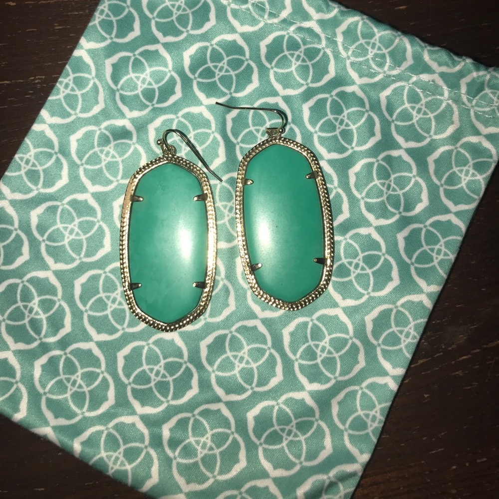 Kendra Scott Teal Danielle Earrings