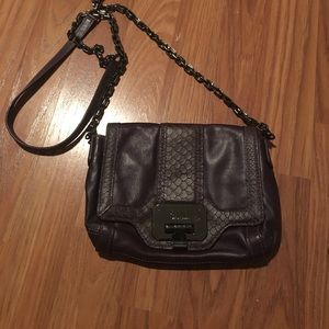 Cole haan plum crossbody bag