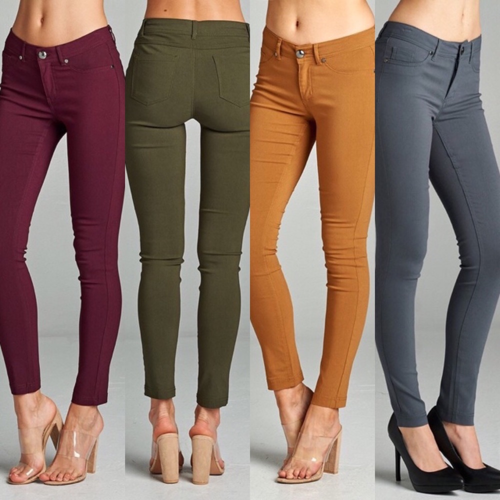 Fall Basic Pants - Mustard - Picture 4 of 4