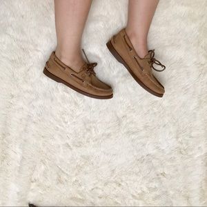 Tan Sperry's. Women's Size 7.5. Barely worn.