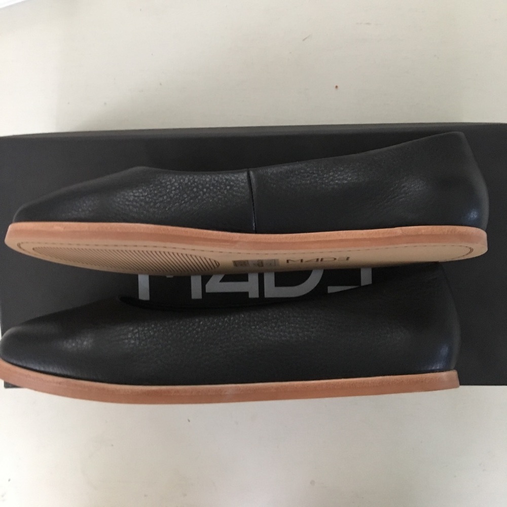 NIB M4D3 Matilda ballet flats leather black 6 new - Picture 4 of 6