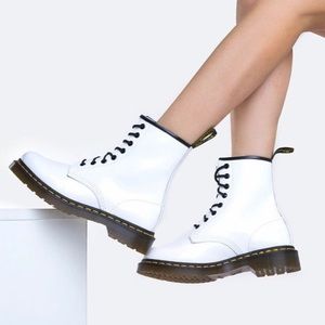 Dr. Martens - White Patent Leather