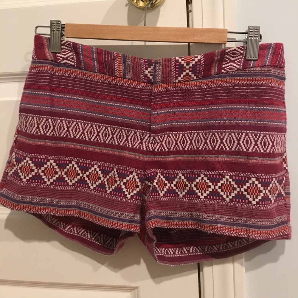 Size 2 magenta printed shorts